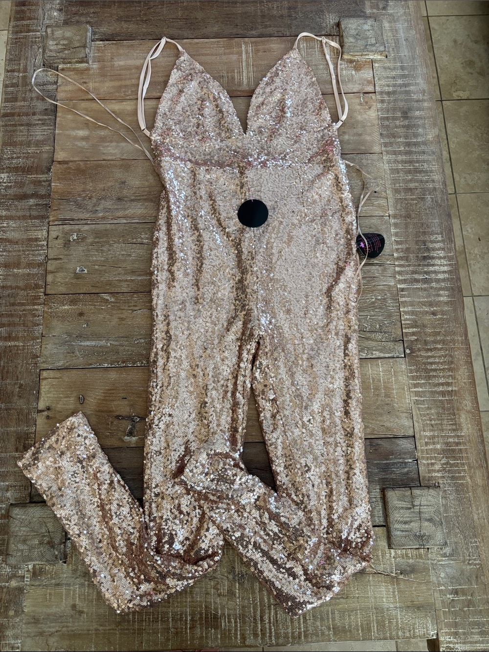 Hot Miami Styles Sequin Jumpsuit NWT